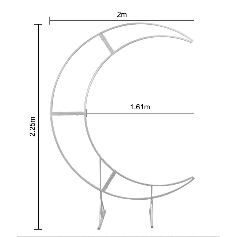 Estantería en forma de Luna blanco uno