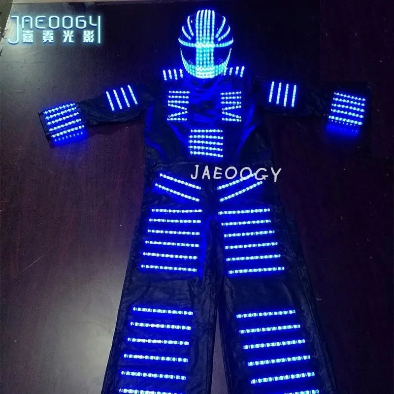 Barra de ropa de robot flash LED, Accesorios luminosos para baile láser, Bar, club nocturno
