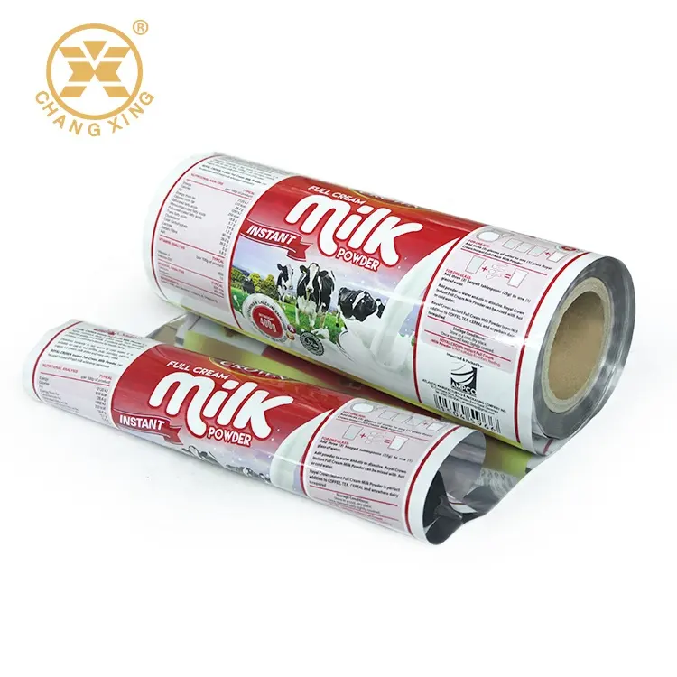 Foglio di alluminio laminato personalizzato per animali domestici VMPET in plastica a basso contenuto di grassi pellicola per imballaggio per latte maltato