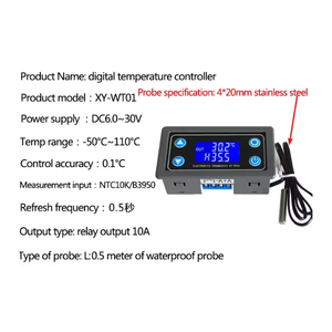Controlador de temperatura de línea digital, módulo controlador de temperatura de alta precisión, calefacción de refrigeración