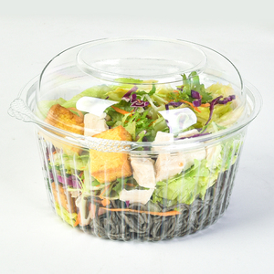 Fábrica Direta De Plástico Descartável 48oz Salada De Frutas Frescas Recipiente De Embalagem Tigela De Salada Redonda Descartável - Product Image 5