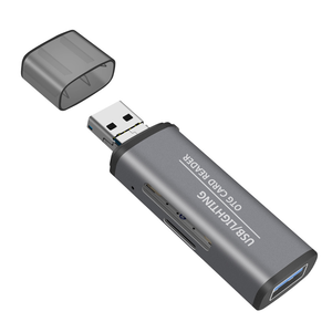 4-in-1 USBカードリーダーUSB3.0OTGミニSDカードリーダーフラッシュドライブMacBookタブレット用TF読み取りアダプター - Product Image 4