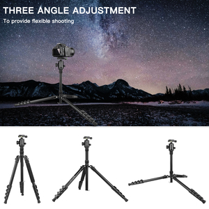 Đa chức năng nhiệm vụ nặng nề nhôm DSLR máy ảnh <span class=keywords><strong>Tripod</strong></span> đứng có thể điều chỉnh chiều cao có thể thu vào Monopod - Product Image 6