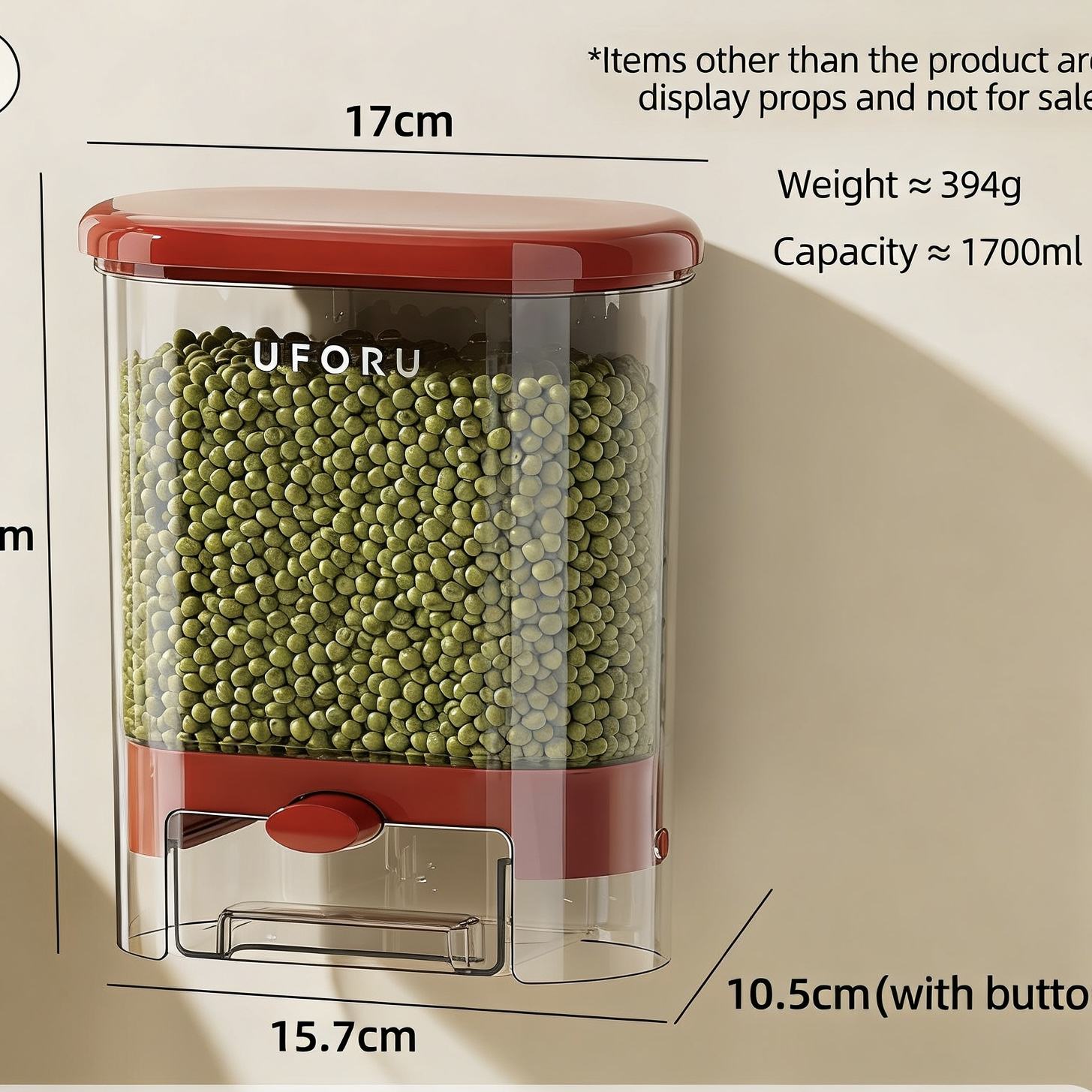 Petite boîte de rangement de perles-ankara rouge