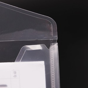 A4重按钮塑料文件夹文件夹分类手册索引书清晰展示文件袋标签袋 - Product Image 2