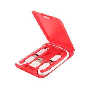 Jogo de cabo <span class=keywords><strong>usb</strong></span> multifuncional, presente, cartão de visita, carregamento <span class=keywords><strong>usb</strong></span>, suporte de telefone 6 em 1, cabo de dados