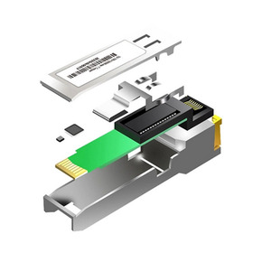 Solución de red FTTX 1G/10G Ethernet Puerto eléctrico Módulo transceptor de fibra óptica 10/100/1000Base-T 10G Módulo SFP de cobre - Product Image 3
