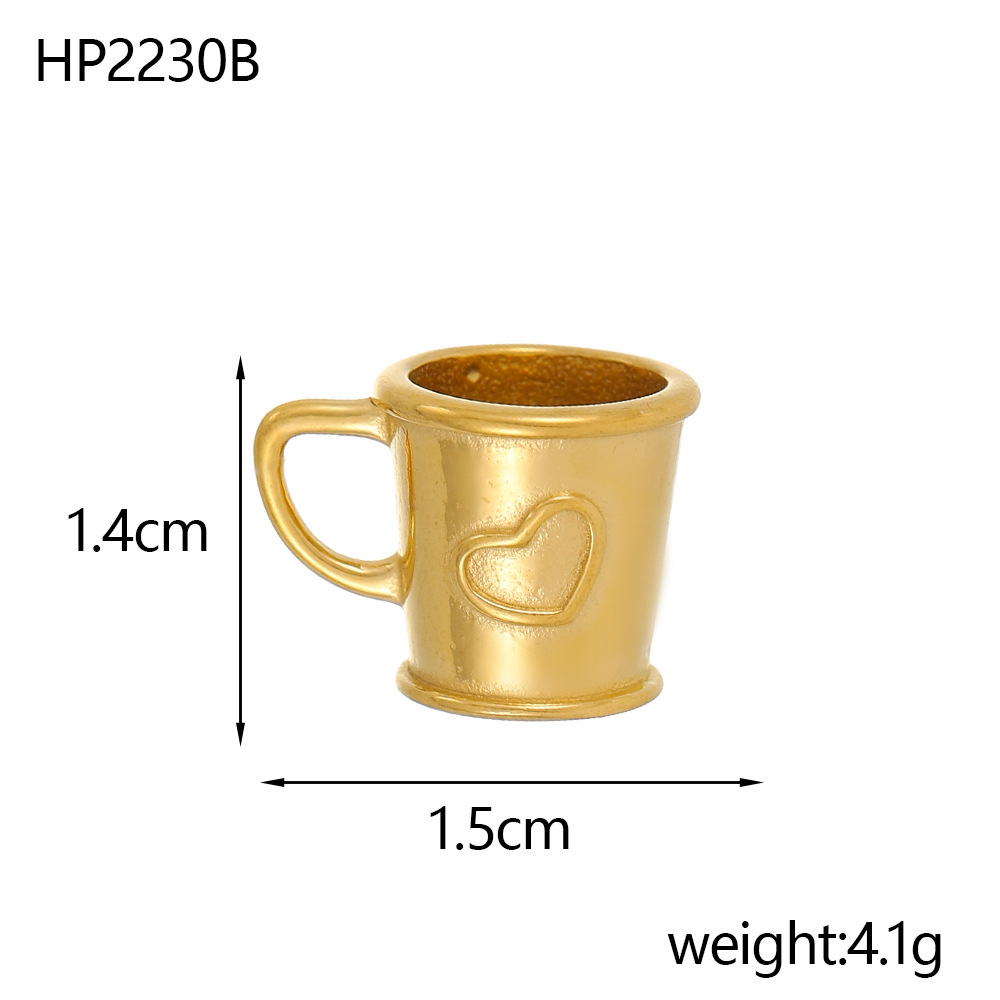 Breloque Tasse à Café - Or