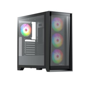 Venta caliente Mid Tower ATX USB 3,0 Gaming Computer Case Vidrio templado con botón inteligente Filtro de polvo optimizado para PC Gaming case - Product Image 1