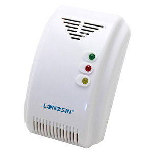 เครื่องตรวจจับแก๊สรั่วแบบใช้สายเครือข่ายในครัว LPG พร้อมรีเลย์โซลินอยด์วาล์วเอาท์พุทปิดสัญญาณเตือนไฟไหม้ - Product Image 1