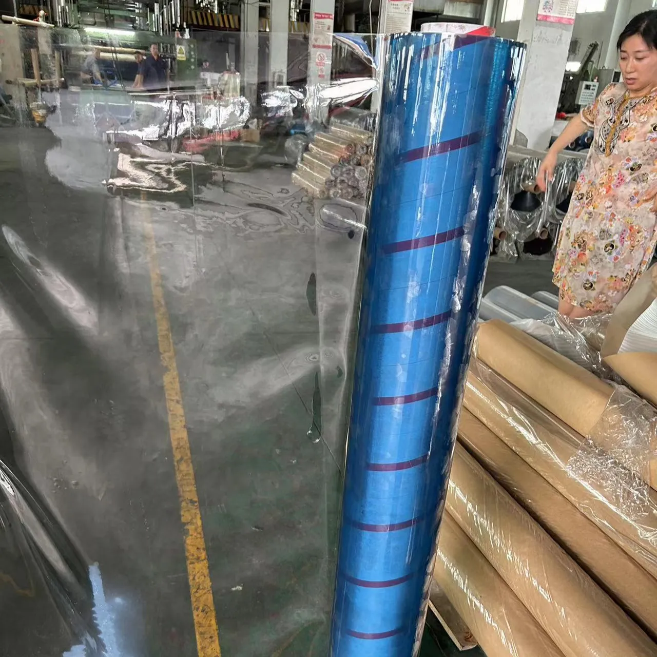 Film PVC Super bening plastik tahan air untuk penutup meja