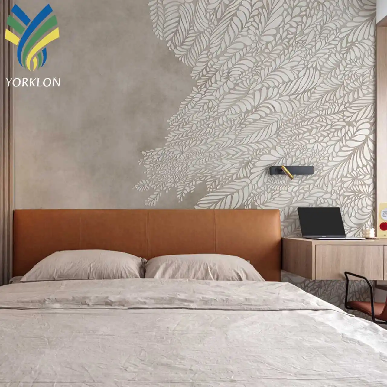 YKMM 281 3D iç dekorasyon Anti kalıp PVC malzeme otel odası duvar kağıdı duvar