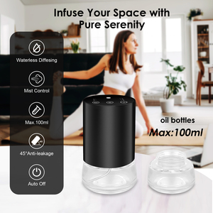 Factory Wholesale 100ml Large Capacity Car Aroma Type-<strong>C</strong> Rechargeable Battery Electric Waterless Essential Oil <strong>Perfume</strong> Diffuser - Product Image 5
