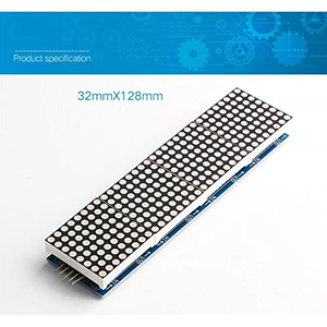 MAX7219 5ピンラインシングルチップマイクロコンピューターモジュールを備えたマイクロコントローラー4in1ディスプレイ用ドットマトリックスモジュール - Product Image 6