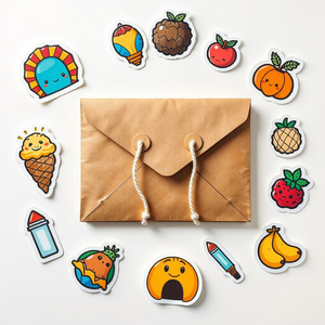 Benutzer definierte Kraftpapier-Umschlag tasche mit Knopf-Logo-Schnur verschluss für Dokumenten verpackung Danke Geschenk karten Verpackungs umschlag - Product Image 1