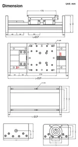 Heavy Load Slide Table Platform <strong>Double</strong> <strong>Guide</strong> <strong>Rail</strong> HGR20 4PCS Slider 20MM Sliding <strong>Linear</strong> Module Ballscrew <strong>CNC</strong> 150*170mm Table