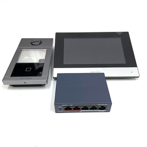 Sistema de intercomunicación de estación interior y puerta de vídeo WIFI Hik, kit de intercomunicación de vídeo IP de Villa con interruptor