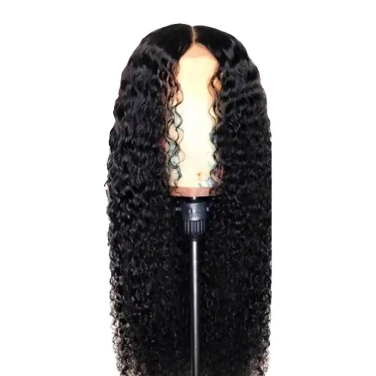 Fabrika yüksek kalite özelleştirilmiş afrika bayanlar peruk siyah kadınlar için uzun insan saçı peruk kıvırcık tam dantel peruk