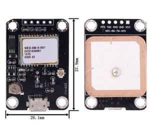 NEO-6M modulo GPS 3.3V-5V NEO6MV2 con controllo di volo EEPROM MWC APM2.5 grande Antenna per 51 Arduino STM32 - Product Image 6