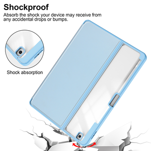 Apple IPad10.2 iPad 789保護ケースアクリル透明保護ケース2つ折り本ホルダーペンスロットに適しています - Product Image 3