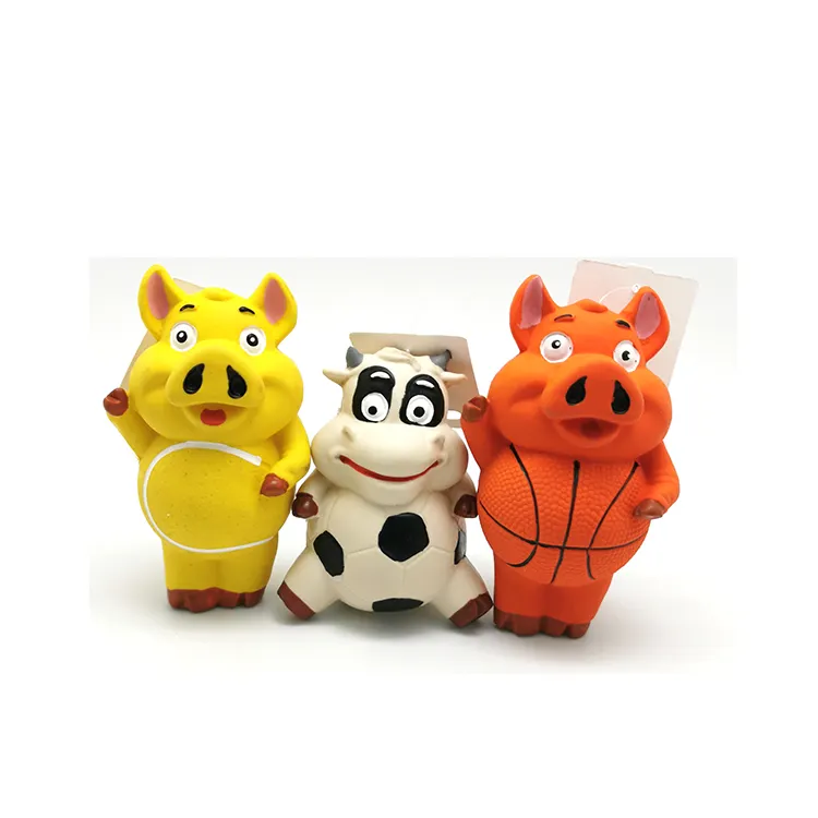 New arrival custom design boredom funny squeaky dog toy , pet interactive latex toys