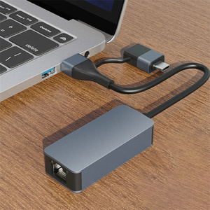 タイプA/タイプCから2.5GRJ45イーサネットアダプターUSBCから2.5Gイーサネットアダプター2500Mbps RJ45LANネットワークコンバーター (PCラップトップ用) - Product Image 2