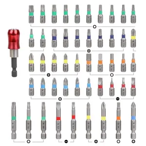 Peaktop 50 adet Torx Hex tornavida kiti araçları 1/4 Shank S2 Bit tornavida seti aracı - Product Image 5
