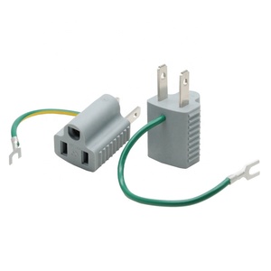 PSE TP <strong>755</strong> Japanese Power <strong>Socket</strong> Converter 2 PIN to US 3 PIN Connector Travel Adapter with Grounding Line - Product Image 1