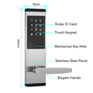 Großhandel digitale Tastatur Beste Haustür mit Code Smart Lock mit Griff - Product Image 5