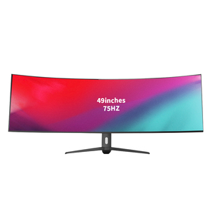 Curvo 49 Inch 5K <strong>Computer</strong> Monitor PC Curved Gaming Display with 60Hz 75Hz <strong>HDMI</strong> <strong>Input</strong> Light and Speaker Features for Desktop - Product Image 1