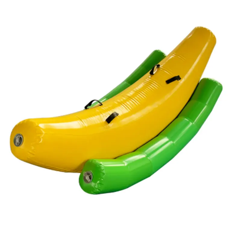 Inflatable banana boat 8 10 12 people playing on the beach surf riding water game water toys summer necessary water park