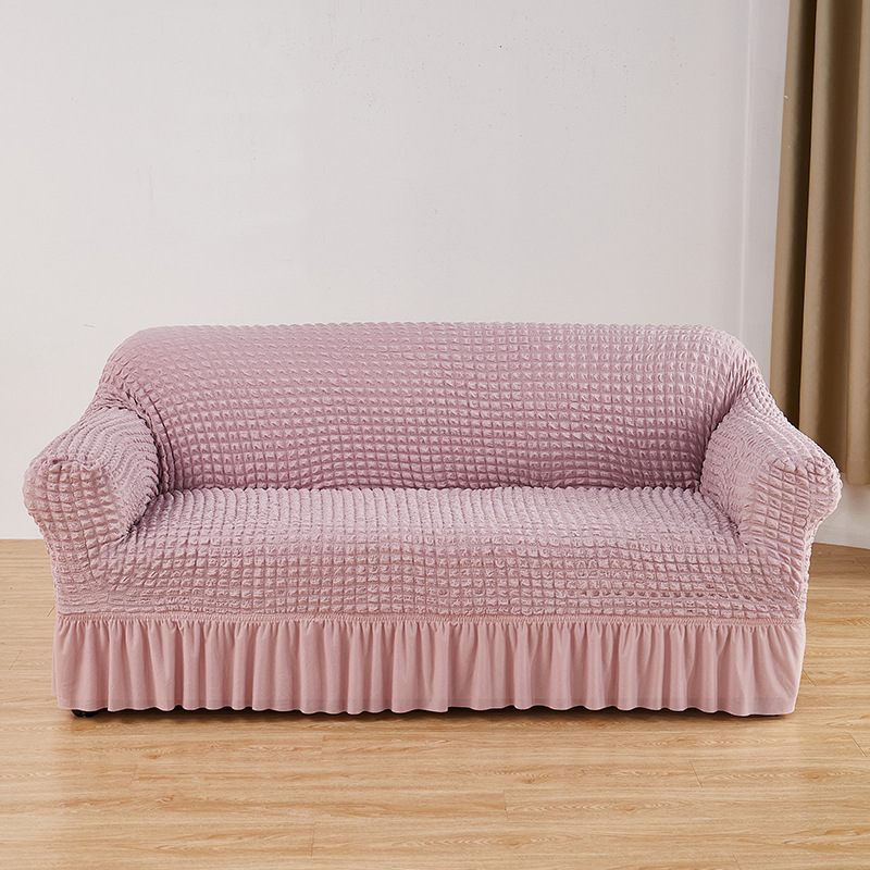 Burbuja gasa falda dobladillo-rosa