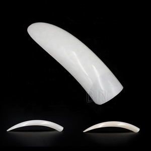 BIN yapay tırnaklar 500 adet çanta uzun Stiletto Nail İpuçları akrilik fransız yarım kapak 5C eğrisi Nail İpuçları - Product Image 1