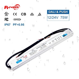 Funzionamento silenzioso 24V DC 75W LED Driver universale 24V trasformatore con uscita ingresso dimmerabile custodia in plastica impermeabile - Product Image 1