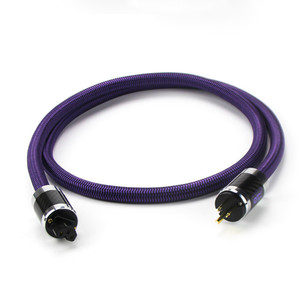 HiFi Audiophile <span class=keywords><strong>XLO</strong></span> OFC Kupfer-Stromkabel mit vergoldeter EU/US-Stecker-PVC-Isolierung für Verstärker - Product Image 1