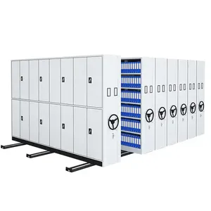 Система хранения документов умная подвижная архивная оцинкованная стойка Мобильная компактная система отслеживания стеллажей для хранения документов - Product Image 1