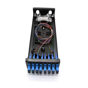 Caja montada en rack MPO / ST / SC / LC / FC Adaptador Caja de terminales FTTH de 8 núcleos Panel de conexión de fibra óptica Red FTTH - Product Image 1