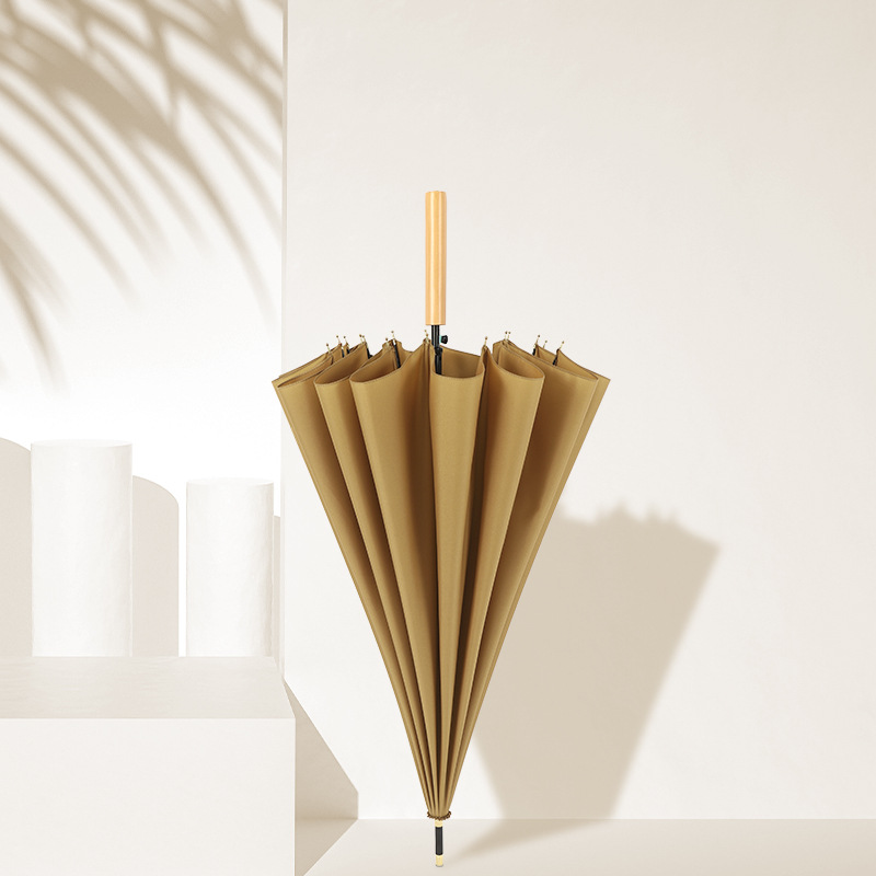 Khaki (straight wooden handle)
