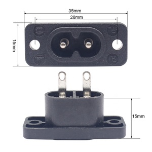 ช่องเสียบ AC C8รูปที่8ซ็อกเก็ตไฟฟ้าชายซ็อกเก็ตไฟฟ้าสำหรับขั้วต่อสายไฟ - Product Image 2