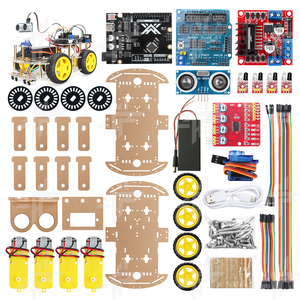 Tscin buny 4WD Transparentes Chassis Ultraschall-Hindernis vermeidung Stem Education Robot Car Kit für Kinder für die Arduino-Programmierung - Product Image 2