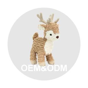 צעצועי כלבים רכים במיוחד מכותנה PP ופוליאסטר, בעיצוב דינוזאור, ניתנים להתאמה אישית, רקומים, מתנות יום הולדת ODM, צעצועי חיות פרווה להפגת מתחים - Product Image 4