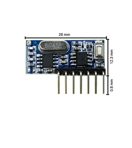 ワイヤレスデコード受信機モジュール高レベル4CH出力1527 22 62 RX480-E 433MHz - Product Image 2