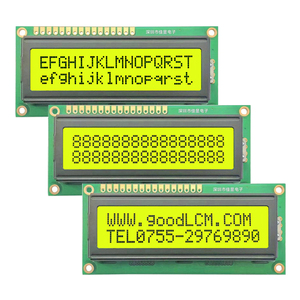 Modulo Display LCD personalizzato 16x2 caratteri schermo giallo HD44780 cob 16*2 STN monocromatico personaggio modulo LCD - Product Image 1