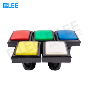 51x51mm 5V Rechteck-Druckknopf mit Mikrosc halter und LED-Spiel zubehör für Vergnügung spiele