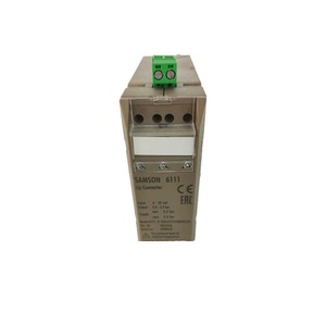 サムソン6111-01011純正IPコンバータモジュール4-20mA入力3-15psi出力プラスチックハウジングレール取り付けバルブユニット - Product Image 1