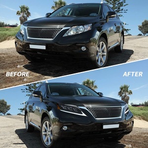 Modifiye yükseltme ön tam LED farlar w/DRL için 13-15 Lexus RX serisi 350 450H Amber reflektör - Product Image 4