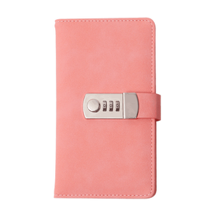 Wholesale Linen Texture Leather Password Lock Journal A5 A6 Softcover Ruled Lined Pages Wiriting <strong>Notebook</strong> Lock Code Travel Diary