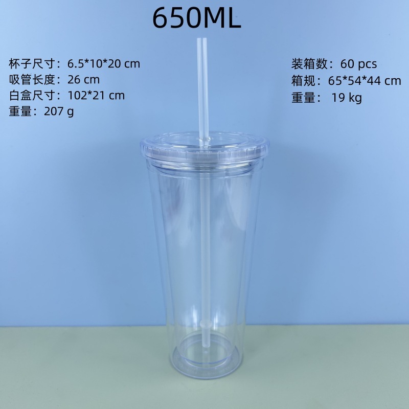 650ML Clear Flat Cap