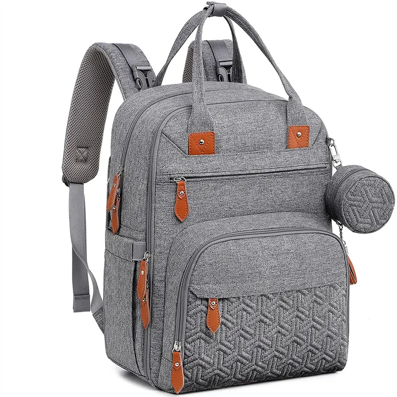 KOSTENLOSE MUSTER Wickelt asche Rucksack Unisex Wickelt aschen mit Wickel unterlage Große Multifunktions-Reise rucksack Baby windel tasche