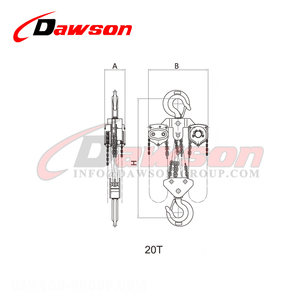 DAWSON DSVC-A 0.5 t-50t重型链块，用于起重货物 - Product Image 5